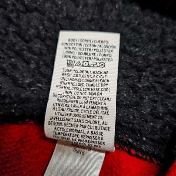 Victoria Secret PINK Red Buffalo Plaid Hooded Sherpa Long Jane One-Piece PJ XS - Picture 6 of 7